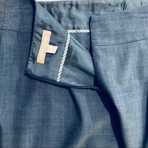 Chambray pencil skirt